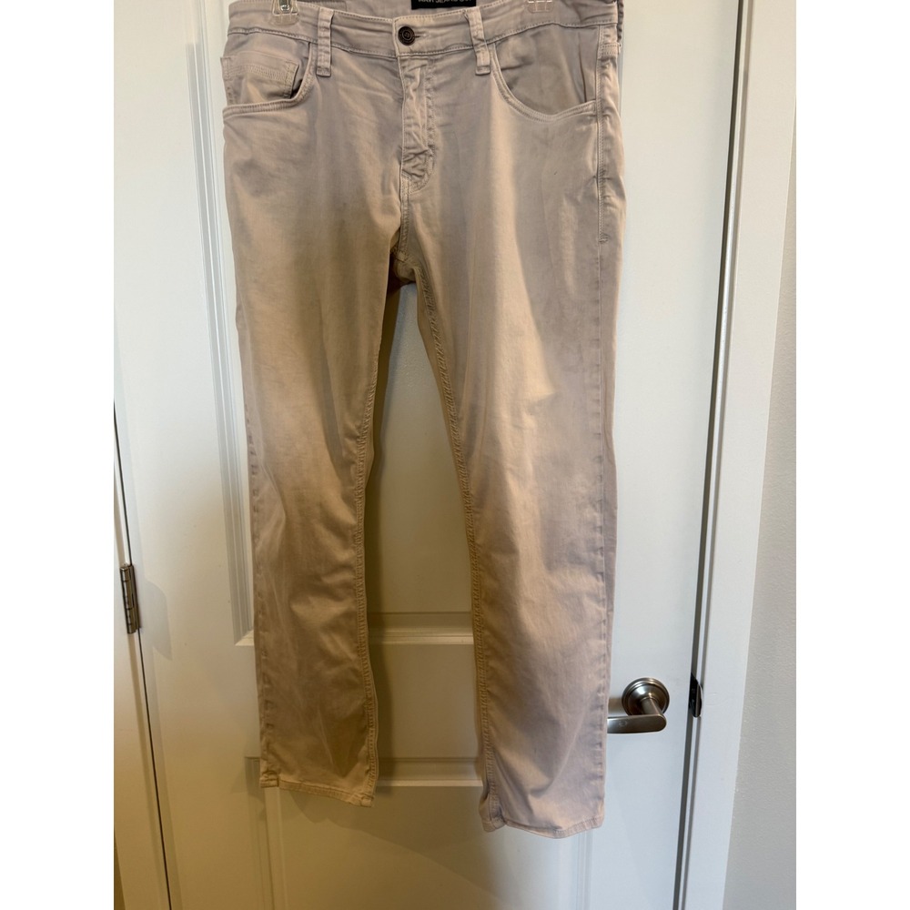 Mavi Zach 453‎ Straight Leg Pants Mens 34x30 Sand Beige Cotton Stretch Chinos